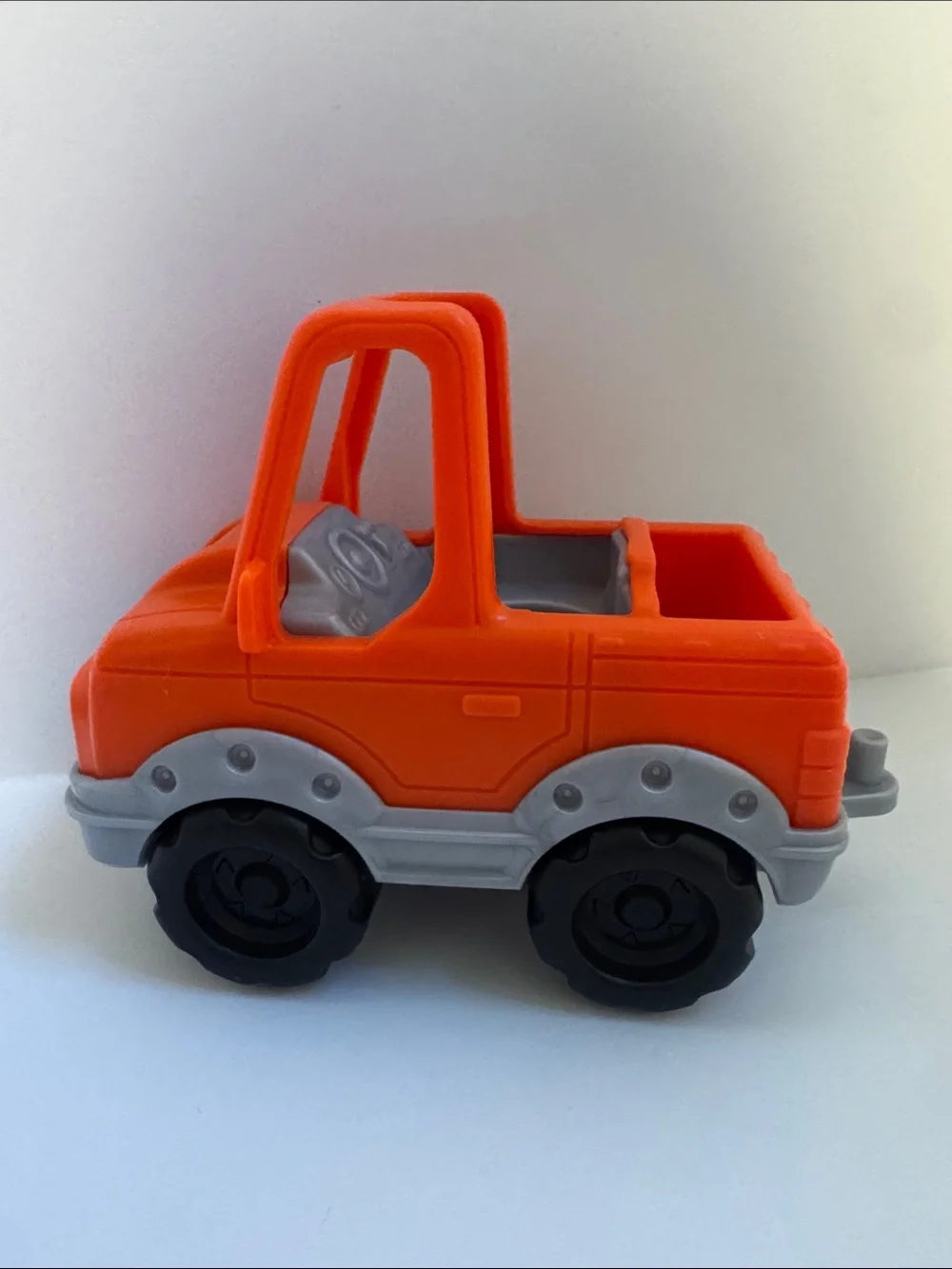 Fisher-Price Little People Orange Smiley Push Car Toy